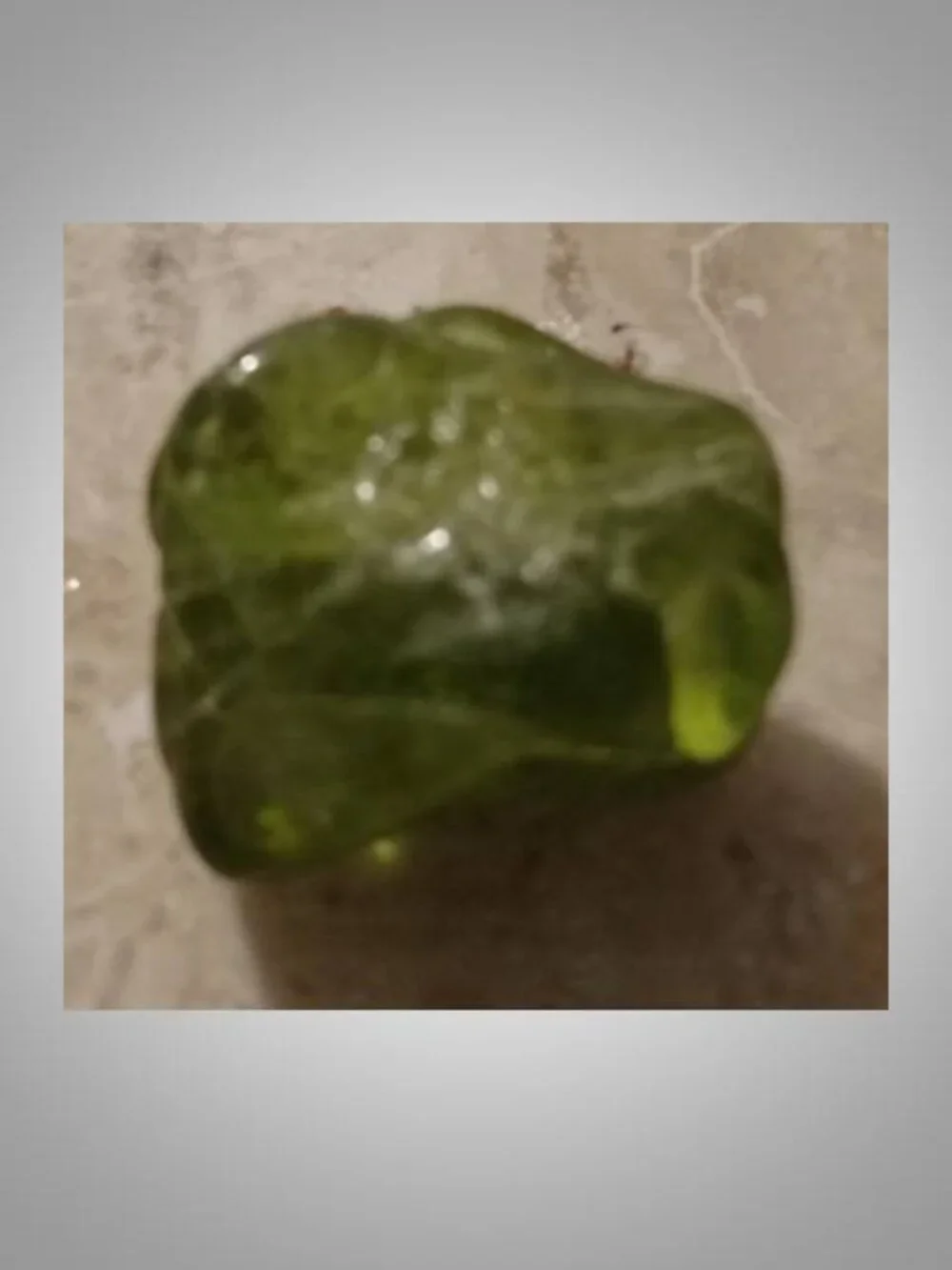 #5 Peridot crystal rock stone mini tumbled August Birthstone Relaxation